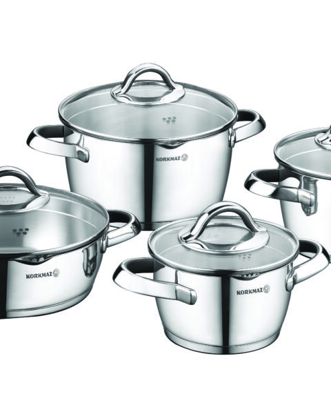Batterie de cuisine VERTEX 8 pièces - KORKMAZ
