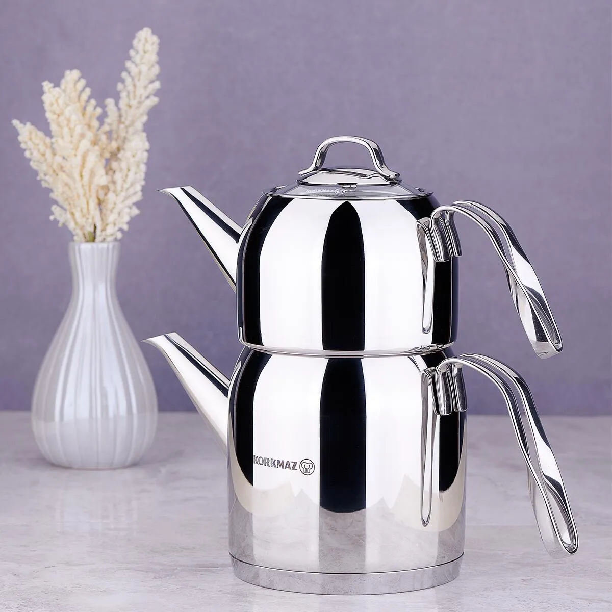 korkmaz-steama-caydanlik-takimi-a191-caydanlik-14232-72-B Théière korkmaz