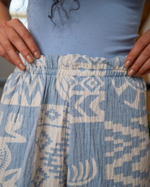 Pantalon de Kimono Bleu - Eden.K
