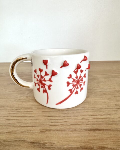 Mug artisanal en céramique - Pissenlit