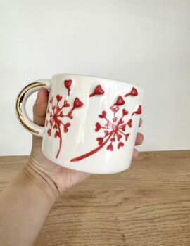Mug artisanal en céramique – Pissenlit