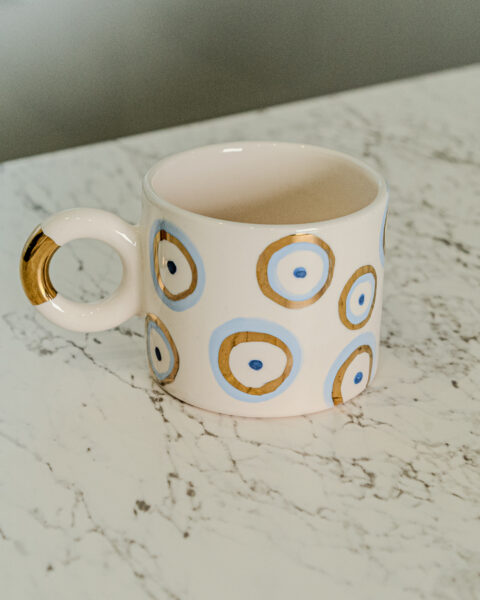 Mug artisanal en céramique - Œil multiple