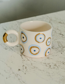 Mug artisanal en céramique – Œil multiple
